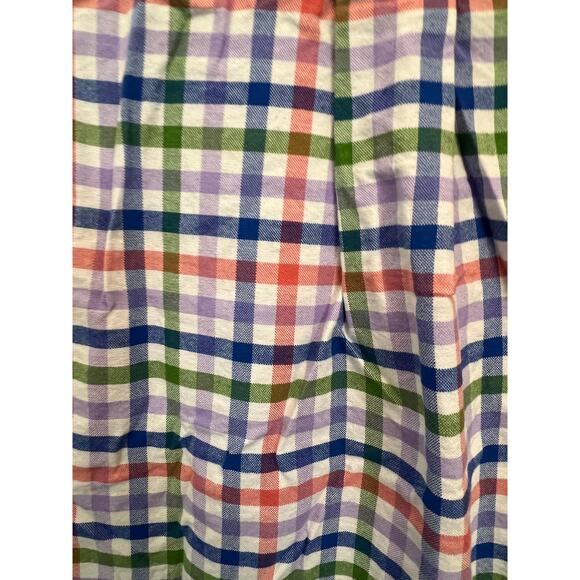 Saddlebred Mens Button Down Vintage Oxford Dress ShirtbSize Medium Plaid - Picture 4 of 5